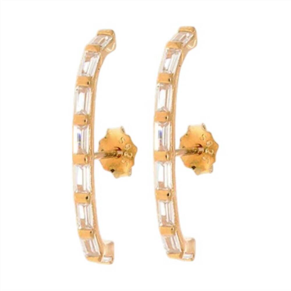 NEW ANUJA TOLIA women's on fleek studs earrings in gold